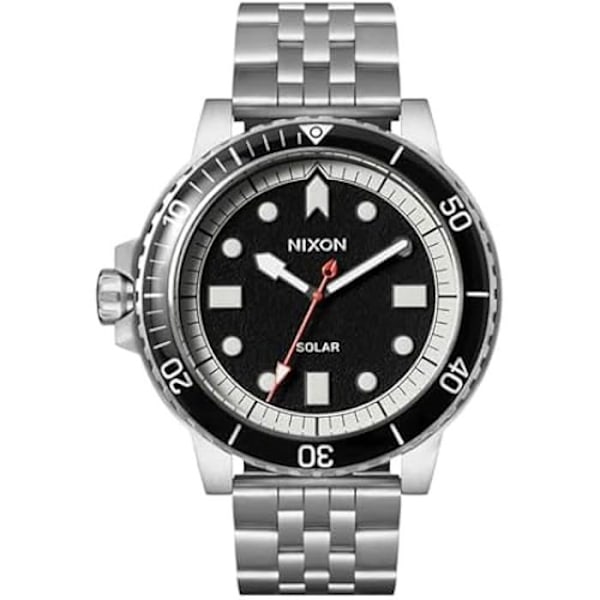 Sportur NIXON A1402-5233-00 til både - Rustfrit stålrem - Vandtæt 10 ATM - Analog kvarts Silver