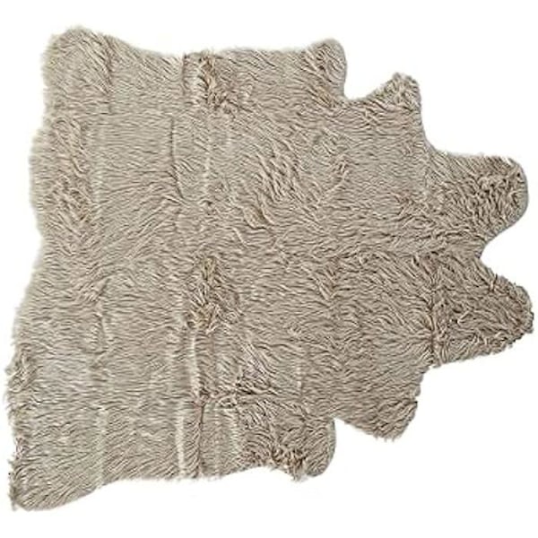 Tæppe - DKD Home Decor - Standard - Beige - 160 x 150 cm - Moderne Beige