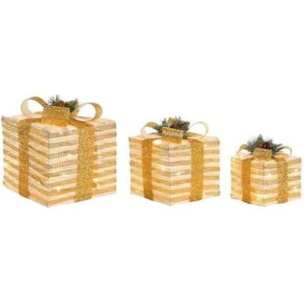 Joulukoristeet - DKD HOME DECOR - Monivärinen - 25 x 25 x 25 cm - 3 kpl - Sisä Flerfärgad