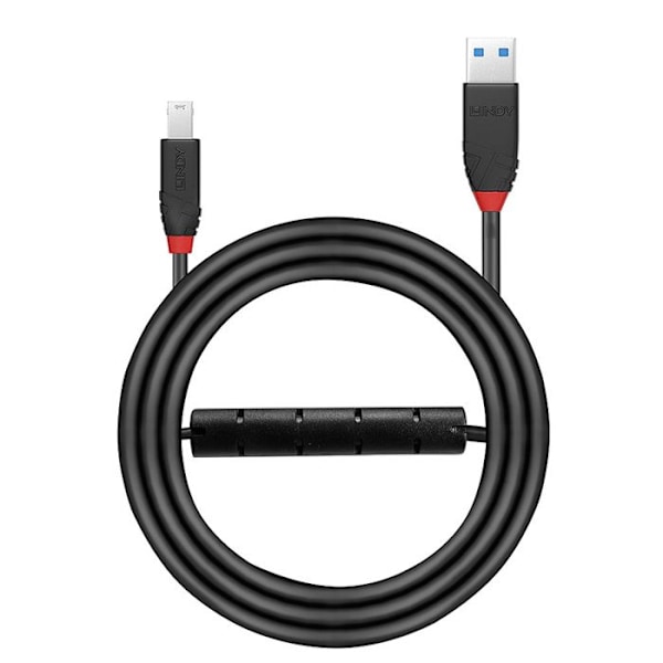 USB-kaapeli - LINDY - 43227 - USB 3.2 Gen1 - 10 m - USB-A uros, USB-B uros