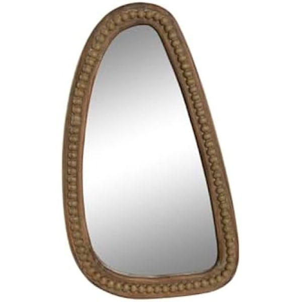 Vægspejl - HOME ESPRIT - Brun - Kolonialt træ - 60 cm - Moderne stil Flerfärgad
