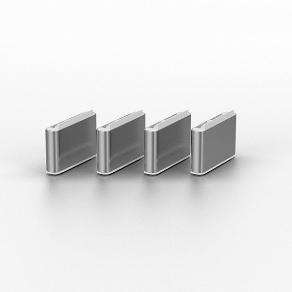 USB Type C - LINDY - Sarja avaimella ja 4 lukolla - Valkoinen - 2 vuoden takuu