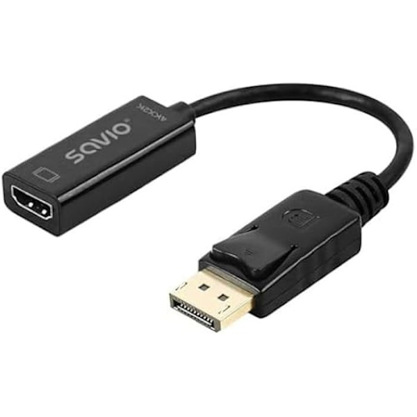 DisplayPort til HDMI Adapter - Savio - AK-62 - 20 cm - Multifarvet - Reference S9146717