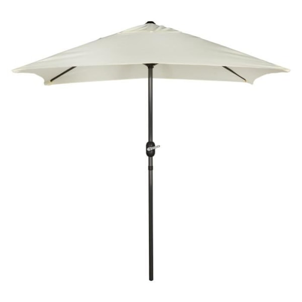 Aktiv haveparasol - Firkantet - Aluminium - Beige