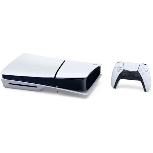 Paket PS5 Standard: Konsol PlayStation 5 (Slim-modell) + Astro Bot (Kod) vit svart