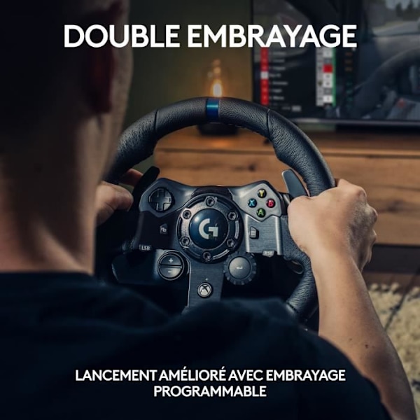 G923 racerhjul og pedaler - Logitech G - Kompatibel med Xbox-serien X/S, One og PC