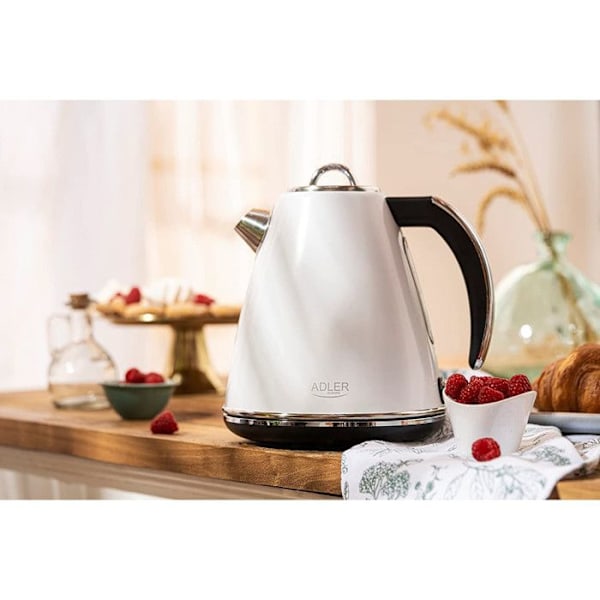 Bouilloire - ADLER - AD 1343 - Elektrisk - 1,5 L - 2200 W - Sokkel 360°