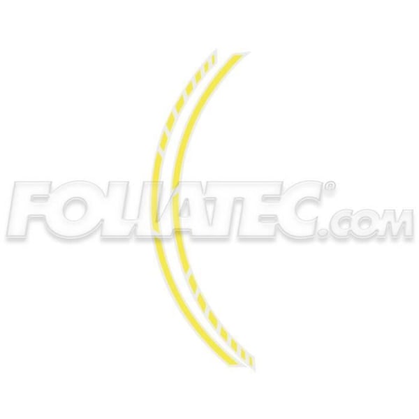 PIN Striping Racing - NEON - Keltainen - 14 segmentoa - 7 mm x 41 cm - Helppo käyttää