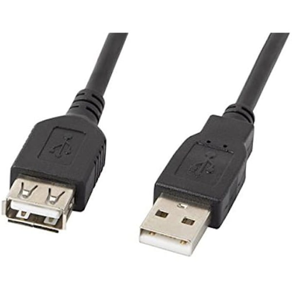 lanberg env.-usbe 10cc 0007 -BK USB 2.0 A han til USB A hun extender, 70 cm Sort