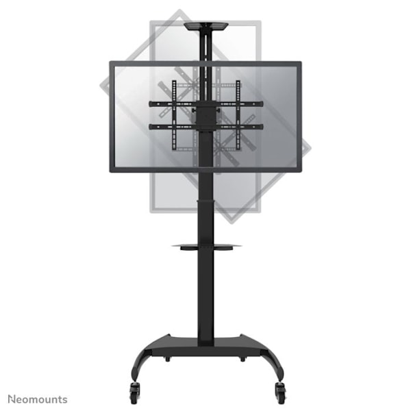 MOBILT PLATSKÄRM GOLVSTÄLL (HÖJD: 130-162 CM) 0,000000 Svart