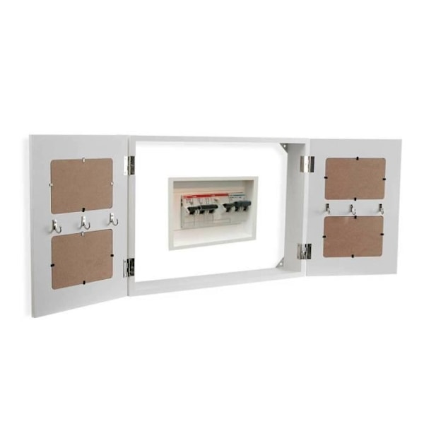 versa nøgleskab sort træ (8,5 x 33 x 46 cm)