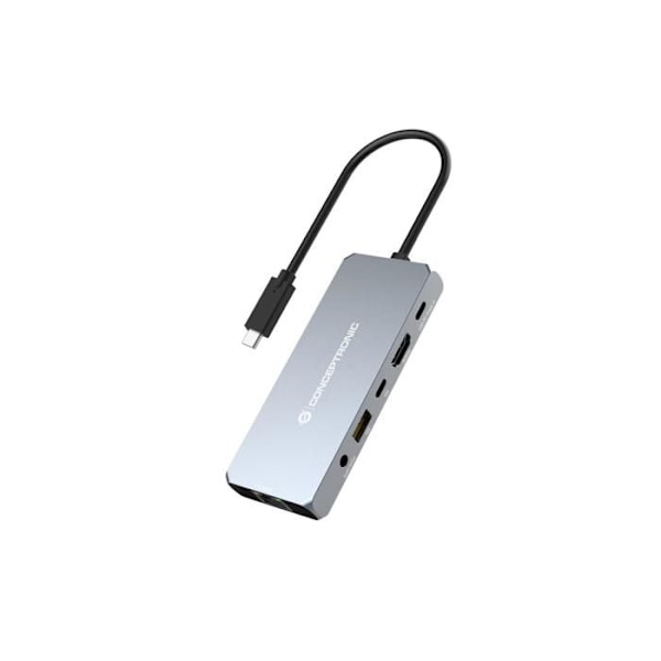 CONCEPTRONIC DONN22G 6 in 1 USB4-telakointiasema - 8K 60 Hz HDMI - 2,5 GbE - 100 W USB