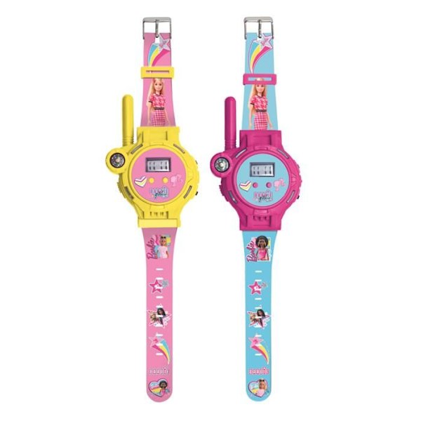 Barbie digitalur med talkie-walkie funktion, række op til 200 m Flerfärgad