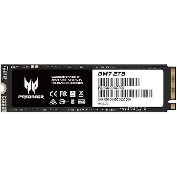 SSD - ACER - Predator GM7 - 2 TB - M.2 - PCI Express 4.0 NVMe