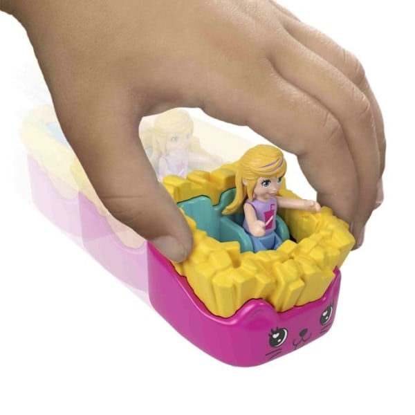 Polly Pocket–Multifacettes-Sæt- biler og mini-figurer - JCR44 tilfældig model - fra 4 år