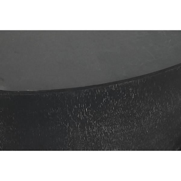 sort bronze træ metal sofabord 90 cm