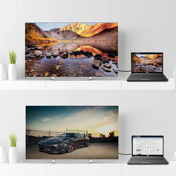 UNITEK DisplayPort peruskaapeli / 2 jalkaa, Musta / Full HD, 2K, 4K, 3D, 3840x2160 ja muu kaapeli /