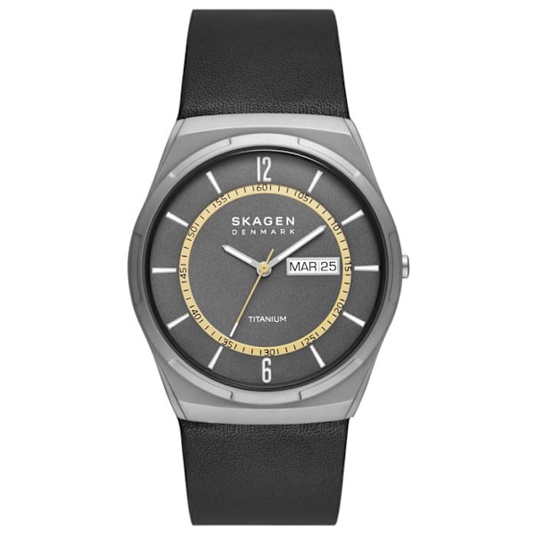 Skagen Ur - Mænd - SKW6907 - Sort Læder - 40mm - 5 bar - 39g Svart