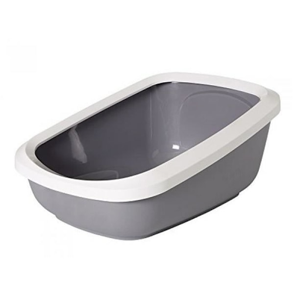 Kattelade - NOBBY - 72185 ASEO JUMBO - Grå/hvid - 67,5 x 48 x 28 cm - Medium