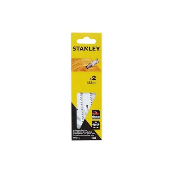 Pakkaus 2 Kappaletta 15.2cm Hienoleikkaukselle Ja Suoralle Leikkaukselle Sta21172-Xj Stanley