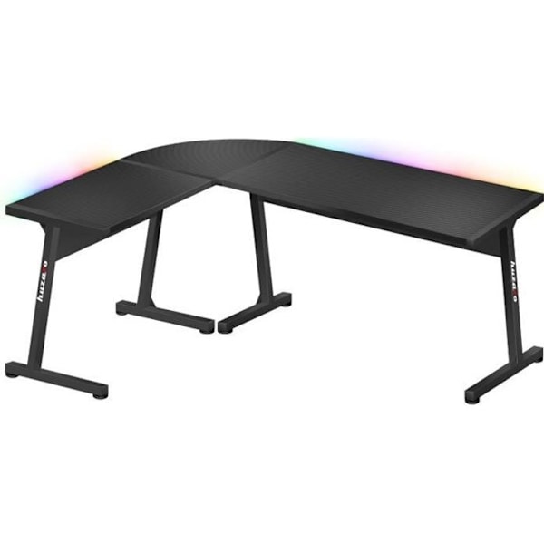 Hörnkontor gaming - HUZARO - HERO 6.0 - LED RGB - Kolfiberpanel - Ergonomisk RGB