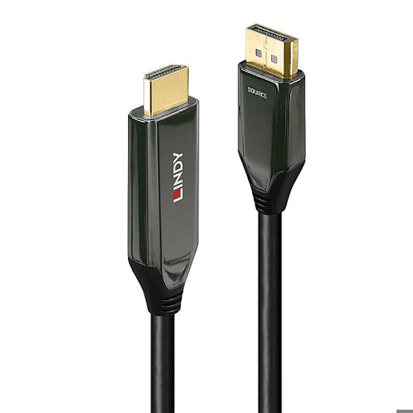 KABEL AKTIV DISPLAYPORT 1.4 TIL HDMI 8K60, 1M LINDY