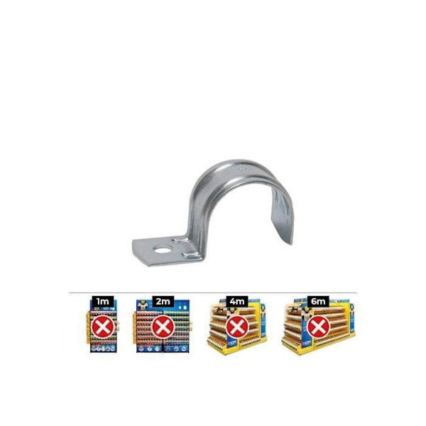 Agrafes - GENERIQUE - F18 - Lot de 100 - Stål - Pack