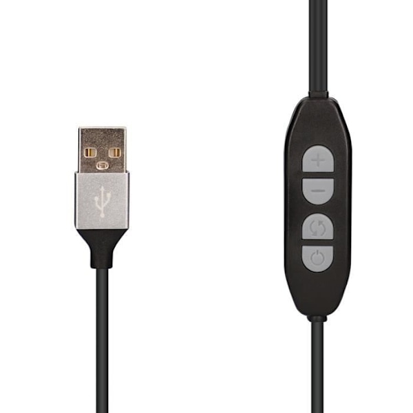 Læselampe - Ksix - USB-model - Effekt 5W - 80 cm - 10 lysstyrkeniveauer Svart