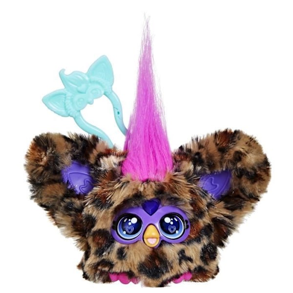 Furby Furblets Chee-Chee, mini elektroniikkapehmo tytöille ja pojille, yli 45 ääntä, alkaen 6-vuotiaille, Hasbro Flerfärgad
