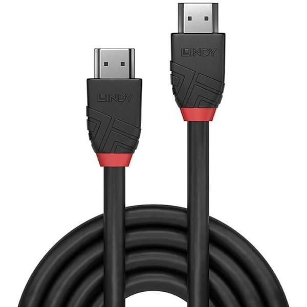 Højhastigheds HDMI-kabel - Black Line - 1m - LINDY sort