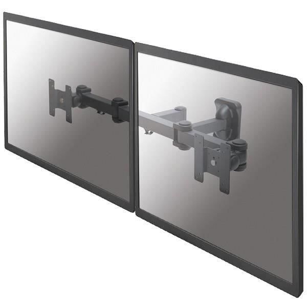 Kaksi LCD-näyttöä tukeva seinäteline - NEWSTAR - FPMA-W960D - Musta - 10"-27" - Kallistuva