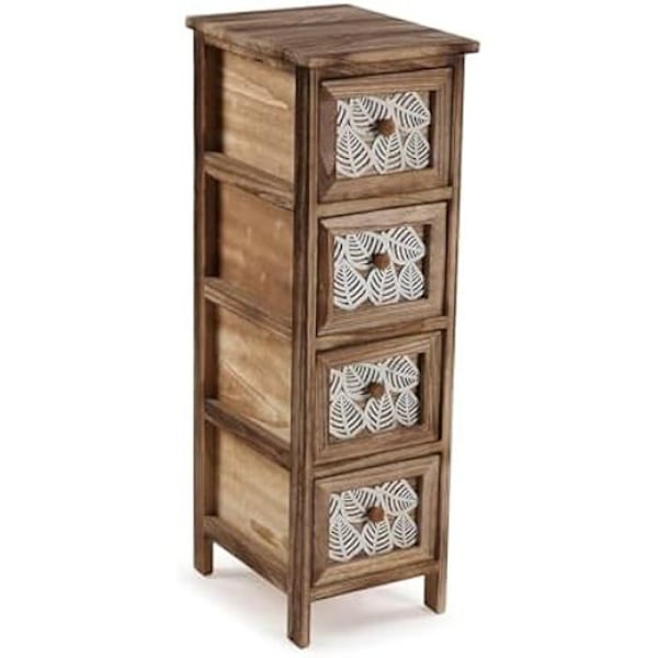 Kommode - VERSA - Blad - Træ - Flerfarvet - 84 x 35 x 29 cm Flerfärgad
