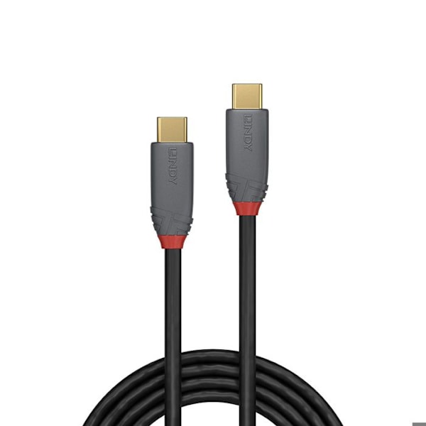 USB 3.1 Typ C/C-kabel - LINDY - Anthra Line - 5A - 0,5 m