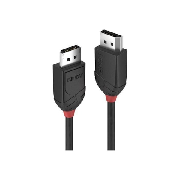 LINDY Black Line DisplayPort-kaapeli - 3m - Kolminkertaisesti suojattu - Korroosionestoliittimet