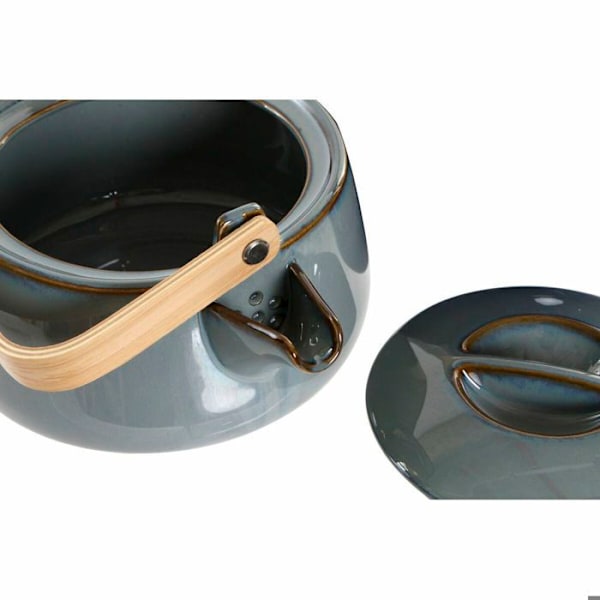 Teekanna - DKD Home Decor - Porslin - Grå - 1 L - Ej diskmaskinssäker grå