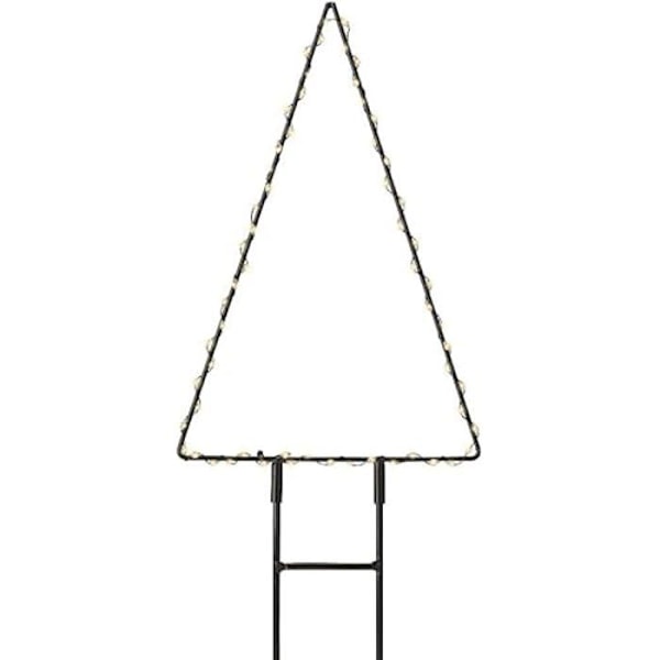 Puutarha pistorasia - LUMINEO - 493377 - Metalli - Musta - 27 cm Svart