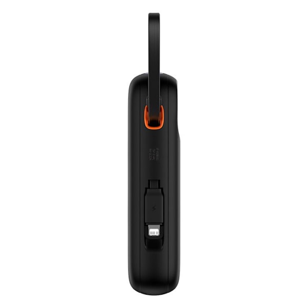 Baseus - Extern batteri Qpow Pro+ (P10055003113-00) - Lightning, 2x Type-C, USB, 22,5W, 10000mAh, Type-C kabel, 30cm - Svart