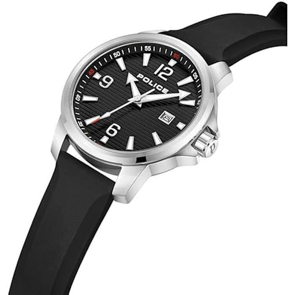 POLICE Mænd Analog Quartz Ur med Silikone Rem PEWJN0020903