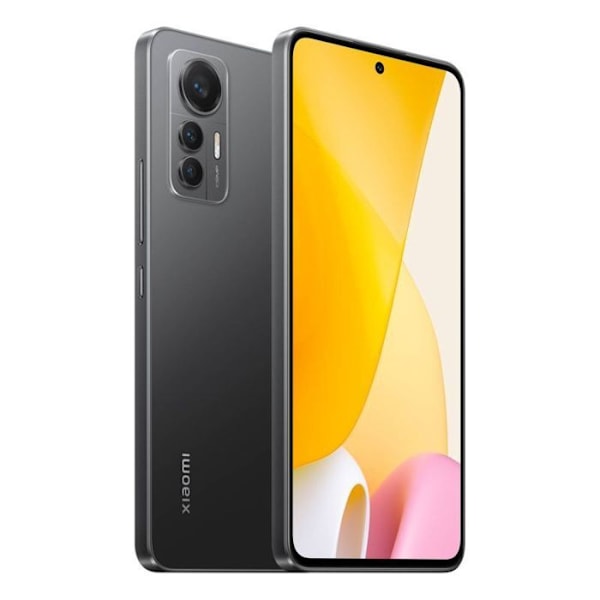 Xiaomi 12 Lite 5G Smartphone 8GB 256GB Sort 6.55" FHD+ AMOLED DotDisplay Hurtig Opladning 67W Triple Kamera 108MP i Studiekvalitet Sort
