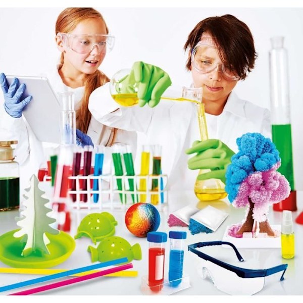 Laboratorium för superreaktioner - Vetenskapskit - JAG ÄR EN GENIUS - 30 Experiment, överraskande effekter