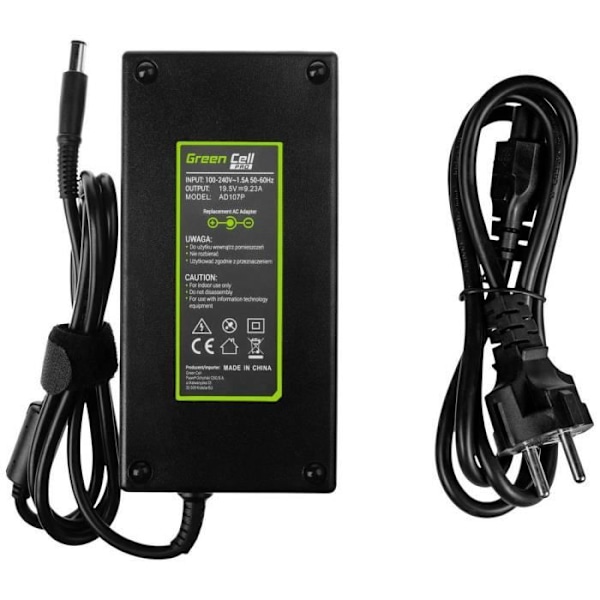 Strømforsyning til bærbar computer - GREENCELL - GC-AD107P - 180 W - 19.5 V - 9.23 A
