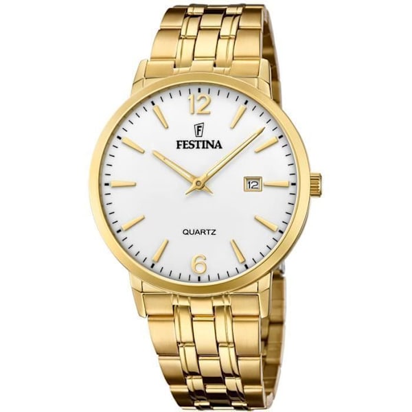 Ur - Festina - 20513 - Analog - Rustfrit stål - Guld