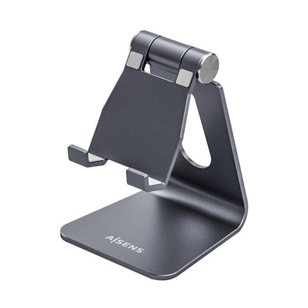 Aisens - MS1PM-083 - M Størrelse Justerbar bordstativ (1 drejeled) til telefon/tablet, grå Grå