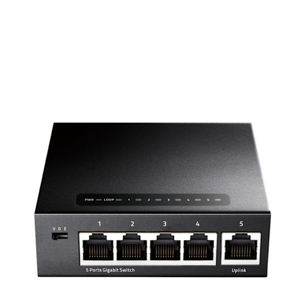 Gigabit Kytkin - Cudy - GS105 - 5 porttia - Ei hallittu - Auto-MDI/MDIX musta
