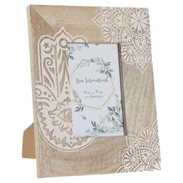 valokuvakehys 20 x 2 x 25,5 cm ruskea Intian mangopuu - Väri: RUSKEA