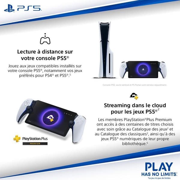 PlayStation-portaali vit svart