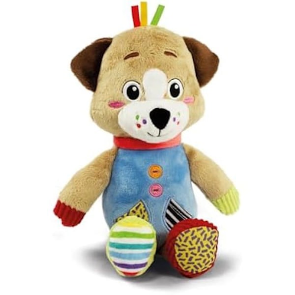 Clementoni - Baby for You Puppy Pete The Puppy-Plush, Early Childhood Game, First Activity Toy, Baby Man 100 %