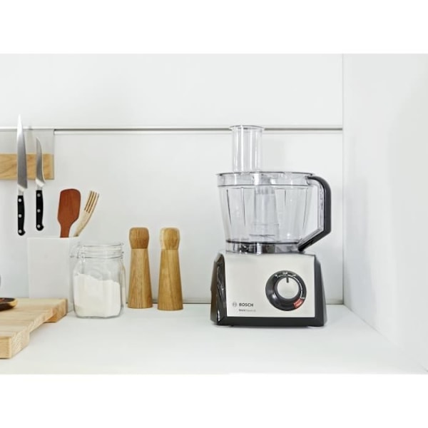 BOSCH - MC812M844 - Multifunktionsrobot - 1250W - Rustfrit stål + sort