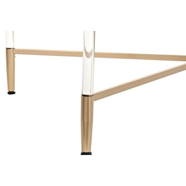 Sohvapöytä - Glam - Läpinäkyvä - Kultainen akryyli - Metalli - 120 cm