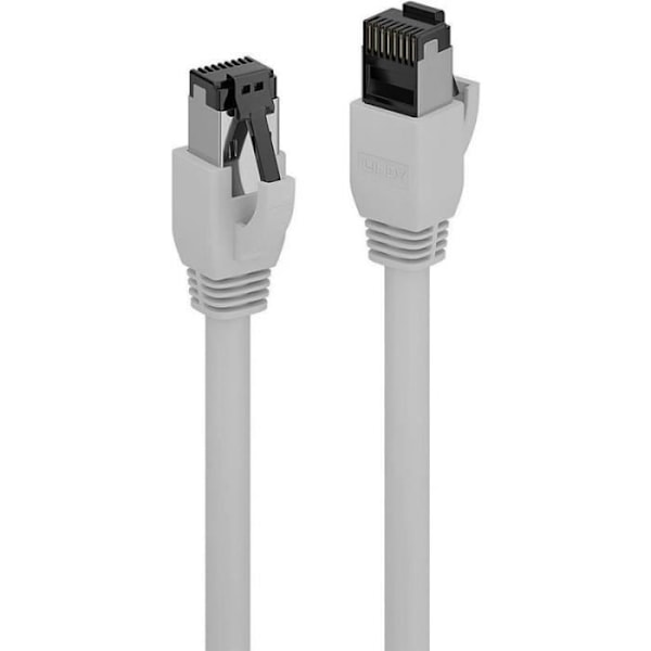 Lindy - Patch-Kabel - RJ-45 (M) bis RJ-45 (M) - 1,0 m - SFTP, PiMF - CAT 8.1 - geschirmt, ohne Haken - Grau () - 47432